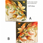 110*110cm kahepoolne siidisall naiste helde sall mooruspuu siidisall 110*110cm