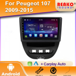 Android 2 Din Autode Multimeediapleier Peugeot 107 Toyota Aygo Citroen C1 2005-2014 Peaseade Stereo GPS Navigatsioon BT WIFI jaoks 4 core 1GB+32GB carplay