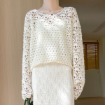 Naiste ka&scaron;miirist sviiter Qinghe ka&scaron;miir 30% ka&scaron;miir 70% vill s&uuml;gis-talvine ka&scaron;miir pullover k&auml;sitsi kootud pehme ja soe valge