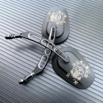 Mootorratta tahavaate tahavaate k&uuml;ljepeeglid Harley Dyna Electra Glide Fatboy Iron 883 Road Glide Sportster 883 1200 Softail jaoks