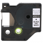 Lamineeritud etiketilint Etikettide valmistaja v&auml;rviline must valgel 12 mm LM-160/280 jaoks