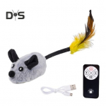 Interaktiivne hiirega liikuv kassim&auml;nguasi Laetav automaatne liikuv pl&uuml;&uuml;sist hiired siseruumides kasutatavatele kassidele Puutetundliku aktiveerimisega kriuksuv m&auml;nguasi kaugjuhtimispuldiga sinine