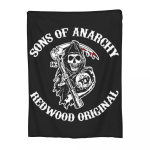 SOA Sons Of Anarchy tekk Flanell Kerge tekk Diivani tekk diivani voodipesu jaoks Kontoritekid voodikate 30x40in