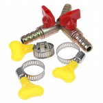 Y-t&uuml;&uuml;pi 3-suunaline v&auml;ljal&uuml;litatud kuulkraan koos klambriga liitmikuga voolikuga oga k&uuml;tusegaas 10 mm