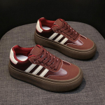 Uus disain Kevad Uued paksu p&otilde;hjaga valged naiste retro Korea v&auml;lisspordijalatsid vabaaja naiste spordijalatsid 40