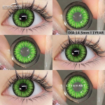 EYESHARE Colored Contact Lenses Halloween Vampire Red Lenses Anime Cosplay Beauty Pink Blue Colored Lenses 1 Pair 0