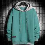 Kevadine kapuutsiga pusa meestele Hip Hopi dressipluus Streetwear Vabaaja Mood Meeste riided Korea Harajuku L&otilde;tv &Uuml;hev&auml;rviline Kampsun Kapuutsiga XXL roheline