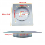 Diisel seisuk&uuml;ttekeha aluse kinnitusklamber p&otilde;randaplaat roostevabast terasest tasapinnaline torn, s&uuml;gav 30/40/60 mm Eberspacher Webasto jaoks