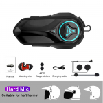 X6 Mootorrattakiiver Peakomplekt Moto Intercom Bluetooth 5.0 Juhtmeta sisetelefoni k&otilde;lar Handsfree Kiiver Walkie Talkie 2 s&otilde;itjale 1000M