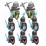 Laste m&auml;nguasjad Keskaegsed s&otilde;jad Lossir&uuml;&uuml;tlid Hundikarja S&otilde;dalased Militaarfiguurid V&auml;ikesed osakesed Ehitusklotsid Poistele sobivad kingitused