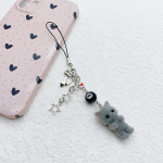 Sweet Flocking Cat telefonikett Y2K karvane kassipoeg V&otilde;tmehoidja k&otilde;rvaklappide &uuml;mbris Riputusn&ouml;&ouml;r Kaotsiminekuvastane paelkoti kujundus