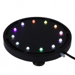 EL/USA pistikuga akvaariumi v&auml;rviline sukeldatav p&ouml;&ouml;ratav akr&uuml;&uuml;l 12 LED valgusmull 12.5cm EU Plug