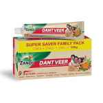 Zandu Dantveer, 500g, India&rsquo;s 1st Ayurvedic toothpaste with Irimedadi oil | Scientifically proven formula |Fights 9 dental problems