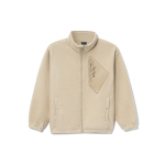 Li Ning Badfive Soe Lambavill Lahtine Kootud Seisukrae Fliisjakk Unisex &Uuml;ler&otilde;ivad AFDR729-1 M beige