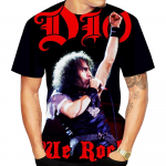 Summer Fashion Heavy Metal Band Dio Casual Large Size Men's 3D Printed T-Shirt Short Sleeve Top 5XL