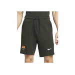 Nike FC Barcelona Tech Fleece Logo Prindiga Paelaga Spordip&uuml;ksid Meeste L&uuml;hikesed P&uuml;ksid Oliiviroheline DV5560-355 XL