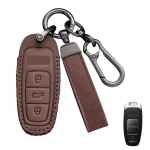 Nahast auto v&otilde;tme&uuml;mbrise kate A3 A4 B9 A6 C8 A7 S7 4K A8 D5 S8 Q7 Q8 SQ8 E-tron 2018 2019 2020 2021 tarvikud pruun