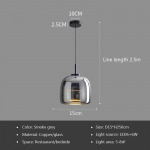 Klaasist rippvalgusti Luksuslik rippvalgusti Deco Led rippvalgustid Magamistoa kaasaegne valgusti ripplamp Diameter -15cm hall