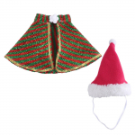 Koera j&otilde;ulukost&uuml;&uuml;mi mantli ja m&uuml;tsi komplekt lemmikloomade kasside koerte festivali jaoks Riietus riided Koerapeo komplekt Rollim&auml;ngu aksessuaar L