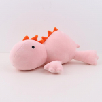 Dinosauruse raskusega pl&uuml;&uuml;sm&auml;nguasi, pehme kehaga dinosauruse padi, j&otilde;ulukink 38 cm Heleroosa
