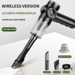 Algne harjadeta 5-&uuml;hes juhtmevaba tolmuimeja auto kaasaskantav robot mini tolmuimeja auto kodumasinale 1 Pcs Filter must