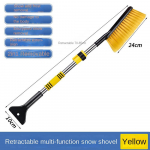 Ice Sceaper lumesaha labida teleskoopv&auml;rviga kaitsev lumehari libisemiskindla k&auml;epidemega auto labida komplekt sinine