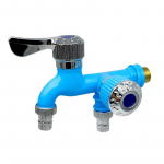 1/2-tolline universaalse liidesega segisti, kahe v&auml;ljundiga kahekordse juhtimisega veekraani pistik