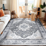 Vintage Boho vaip libisemiskindel masinpestav veekindel vaip kodu elutoa magamistoa ruumi v&auml;lis p&otilde;randamatt uksematt 160x230cm-63x91in