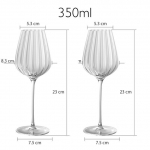 2 TK L&auml;bipaistvad Lainelised Kristallklaasid Luksuslik Majapidamiskarikas Peoklaas &Scaron;ampanjaklaas Punase Veini Klaasid Romantiline Pulmakarikas Kingitus 2PCS