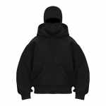 Y2K Gothic Harajuku Double Hat Design Sportswear Winter Hoodie M must