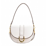 Sadulkott kuldse furnituuriga &uuml;hev&auml;rviline PU crossbody-kott 2 k&auml;ekotti 22x17x7cm