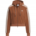 Adidas Originals Adicolor FW24 T&otilde;mblukuga Kapuutsiga Jakk Naiste Jakid Tume-Pruun JM8058 2XS