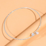 Moodne rhinestone Heart Collar Choker kaelakee naistele Lihtne avatud kraega kaelakee Torques Ehted Aksessuaarid h&otilde;be