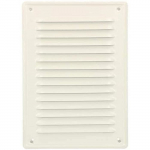 V&otilde;re d'a&eacute;ration KOTARBAU 230x165 mm Grille d'&eacute;vacuation d'air &agrave; visser avec moustiquaire r&eacute;sistante &agrave; la corrosion blanc