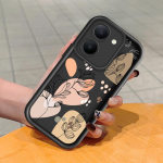 Pehme silikoonist ruudukujulise redeli mustriga telefoni&uuml;mbris, t&auml;ielikult kattev, kaamera p&otilde;rutuskindel kaitse, kummist &uuml;mbris Vivole Vivo X50 Lite tumepunast v&auml;rvi