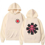 Kuum m&uuml;&uuml;k Red Hot Chili Huppar Piprad Naistele Meestele Pikkade varrukatega Fliisist Dressipluus Vintage Rockb&auml;ndi Streetwear Hip Hop R&otilde;ivad L beež