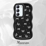 V&auml;rvitud muster Big Wave Edge pehme silikoon materjal Macaron telefoni &uuml;mbris p&otilde;rutuskindel kaitsev kummist korpus OnePlus Vivo Motorola Moto jaoks Vivo Y17S sinine