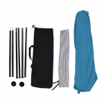 Rannatelk k&auml;mpingu p&auml;ikesevarjualune pol&uuml;uretaankiust UPF50 veekindel &otilde;uevarjuga rannavarjutus koos C-ga Blue 210x170x150cm/82.68x66.93