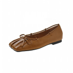 Vabaaja madala tallaga Mary Jane kingad naistele 2024 uus mood lihtsad k&otilde;ikidele riietele sobivad lipsukesega kandilise ninaga &uuml;hekordsed kingad &uuml;hev&auml;rvilised suveaeg 40 ingver