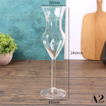 Loominguline kokteiliklaasist t&uuml;druku kehakujuga klaasist pokaal klaasist ilupokaaliga