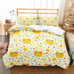 Multikas J&auml;nes Tekikott Komplekt &Uuml;heinimese Kuninga V&auml;rvilised Munad Voodipesu Komplekt Mikrokiud Lilleline Tekikoti Kate T&uuml;drukutele Poistele Lihav&otilde;ttekingitus 70x133cm 2pcs