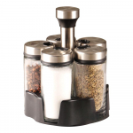 K&ouml;&ouml;gi maitsestamise pudelikomplekt koos p&ouml;&ouml;rleva pudelihoidjaga 6-purgine v&uuml;rtsipudeli maitseainekonteiner K&ouml;&ouml;gi v&uuml;rtside korraldaja