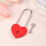 1 komplekt, metallist s&uuml;damekujuline tabalukk, antiikstiilis armastusluku komplekt v&otilde;tmega, pulmade s&otilde;brap&auml;eva kingitused paarile, soovilukk 9