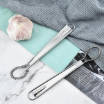 Roostevabast terasest munavahustaja vedru-k&auml;sisegisti lusikas munakaste mee-koore segamine k&ouml;&ouml;gividin vedrumuna vispeldaja