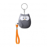 Youshengi isiklik alarmi v&otilde;tmehoidja LED-valgusega k&otilde;rvulukustava heliga, armsa kujuga kaasaskantav h&auml;daolukorra enesekaitse alarmi v&otilde;tmehoidja hall