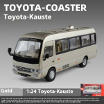 1/24 Toyota Coaster Keskmise suurusega &auml;ribuss Sulamist Diecast Mudelauto Simulatsioon Boutique Raamaturiiuli Kaunistus Trendikas Ornament Kingitus Poisile kuld