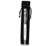 Pierres et Min&eacute;raux. Stylo min&eacute;raux Charo&iuml;te de Russie. Couleur blanc.