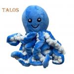 Kr&otilde;bisev kaheksajalg koeram&auml;nguasi interaktiivne topitud kaheksajalg koera n&auml;rimism&auml;nguasi agressiivsetele n&auml;rijatele pehme pl&uuml;&uuml;sloom koeram&auml;nguasi v&auml;ikestele, keskmistele ja suurtele koertele sinine