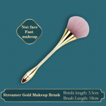 Nail Art Brush Meigipuudri pintsel &Otilde;huke p&auml;ris v&ouml;&ouml;koht disainitud k&uuml;&uuml;nte tolmust puhastav pehme karusnahk ei s&ouml;&ouml; puudripintsli t&ouml;&ouml;riist