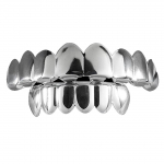 &Uuml;lemine Alumine Valehambad Halloweeni Suu Grillid Punk Vaskkattega Kuldne Hammas Esitus Peo Kaunistus Tarvikud Festivali jaoks set